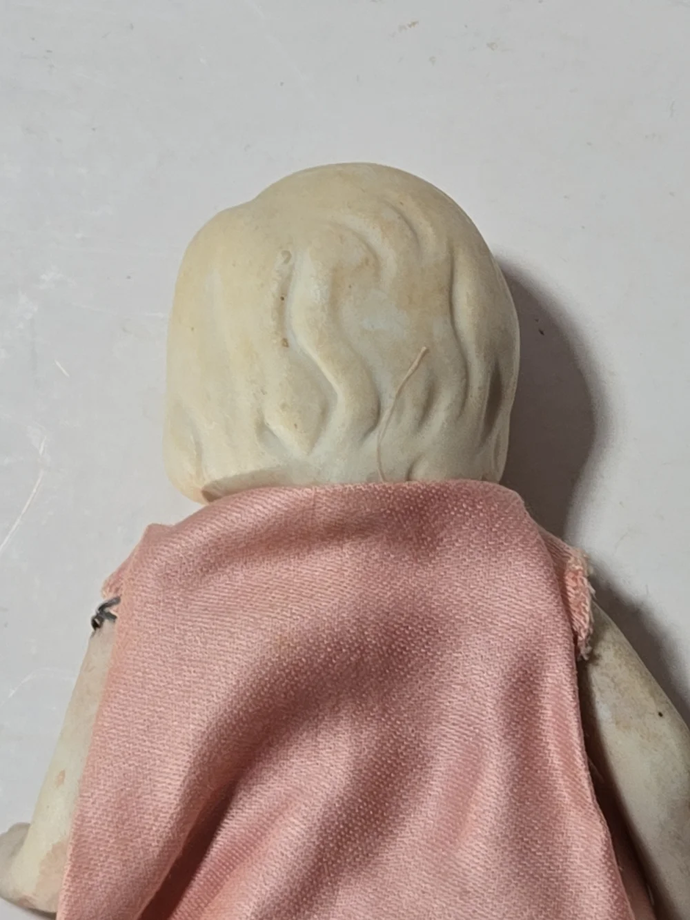 Vintage Porcelain Doll with Pink Outfit - Kids Toy Japanese